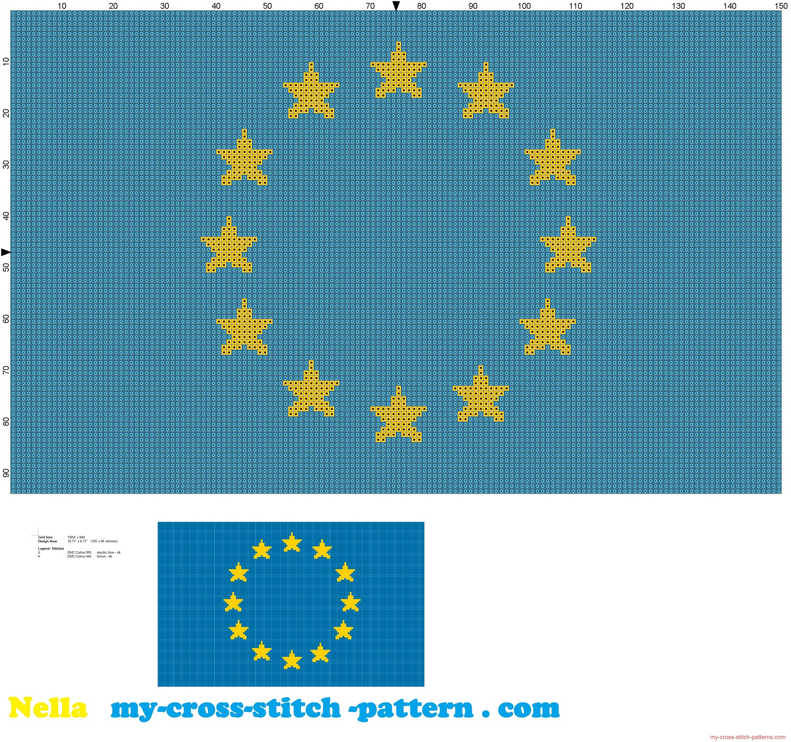 bandiera_europa_schema_punto_croce_